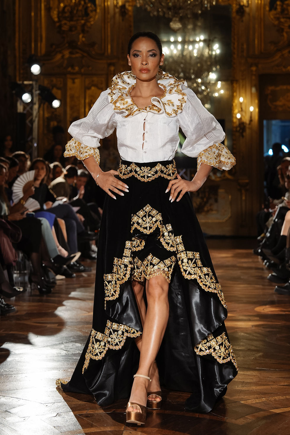 MODEL ON RUNWAY