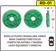 piñon cremallera para elevavidrios