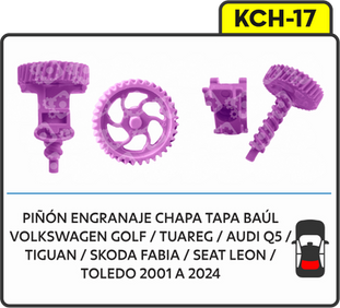 KIT EXCÉNTRICO CHAPA ELÉCTRICA _ENGRANAJE_TAPA_BAÚL_CHAPA_PUERTA