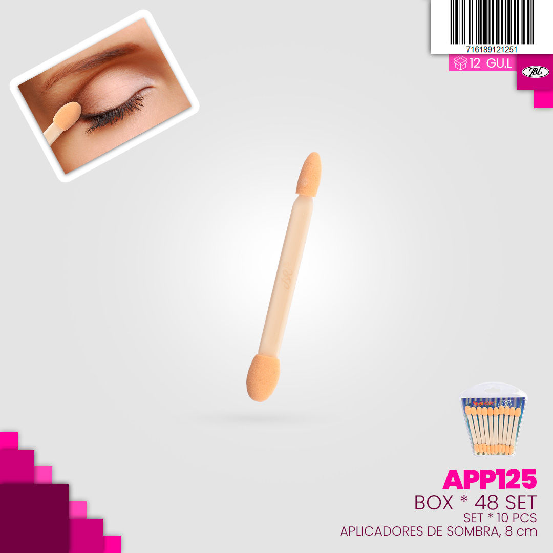 Aplicadores de sombra - Box * 48 set