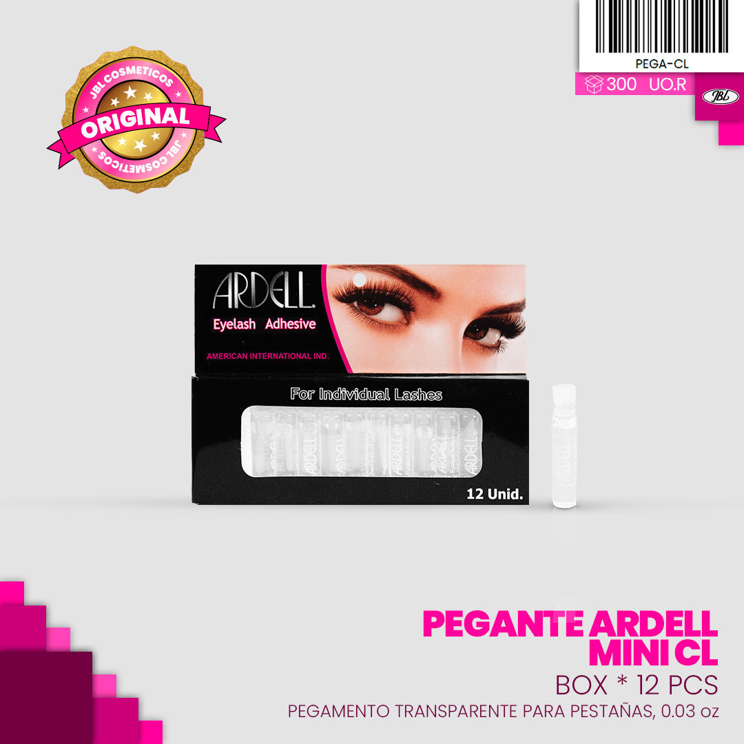 Pegamento ARDELL mini CLEAR-BOX* 12 UNIDADES