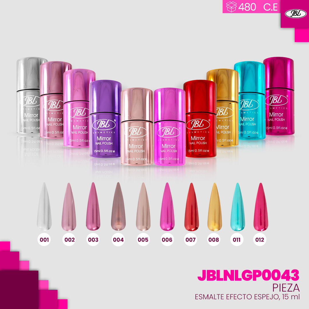 Esmalte tradicional efecto espejo