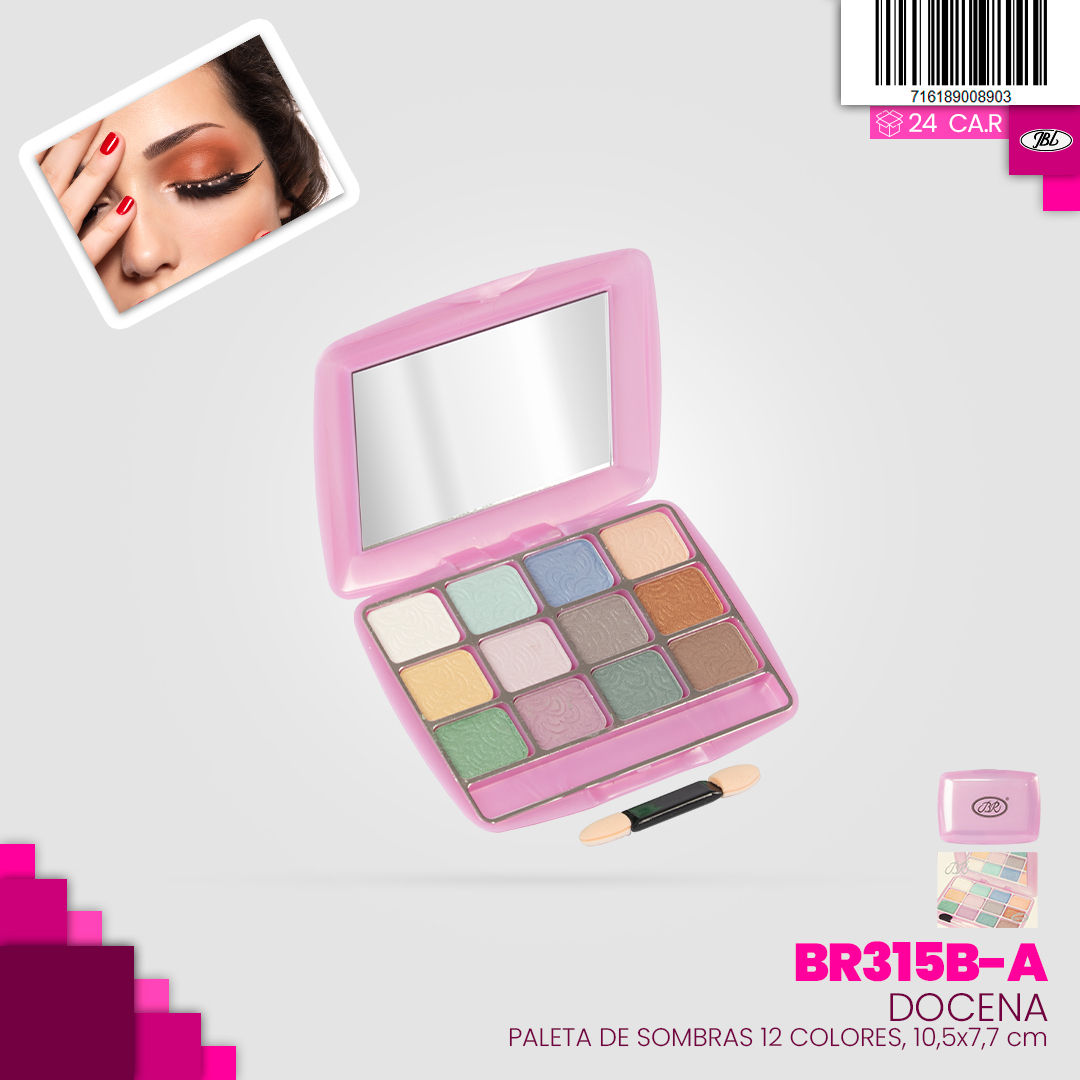Paleta de sombras * 12 tonos - Docena