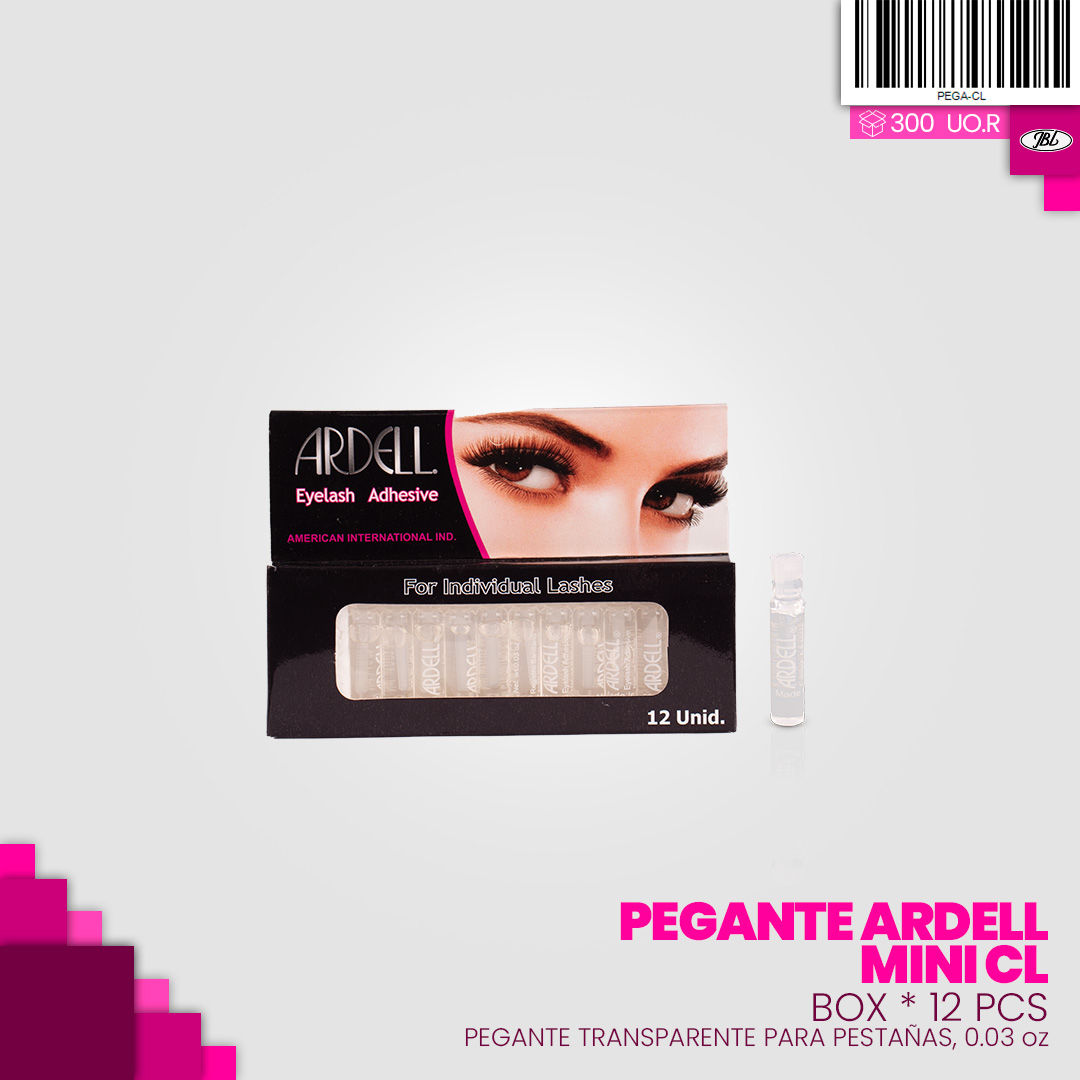 Pegamento ARDELL mini CLEAR-BOX* 12 UNIDADES