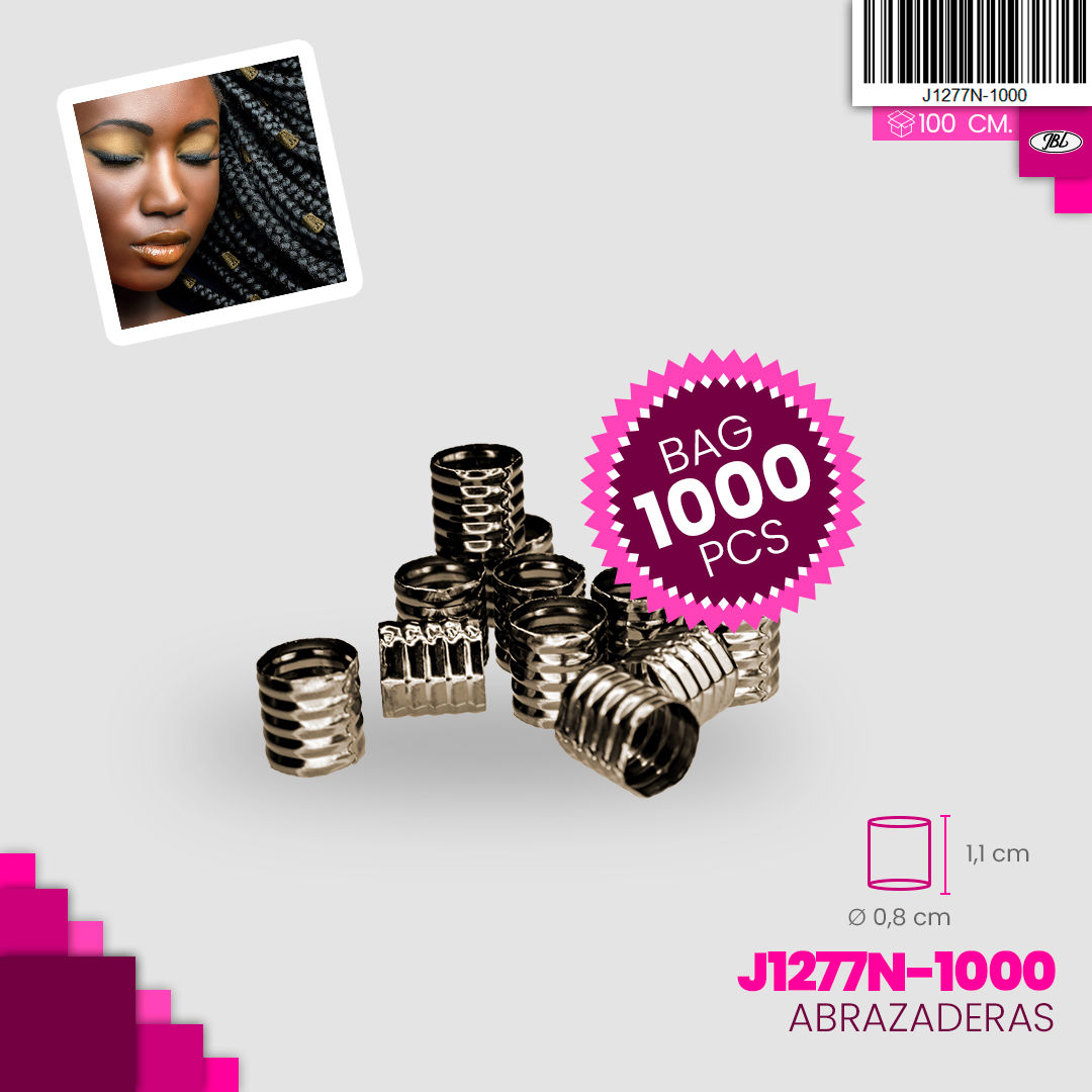Abrazaderas color niquel - Bag * 1000 pcs