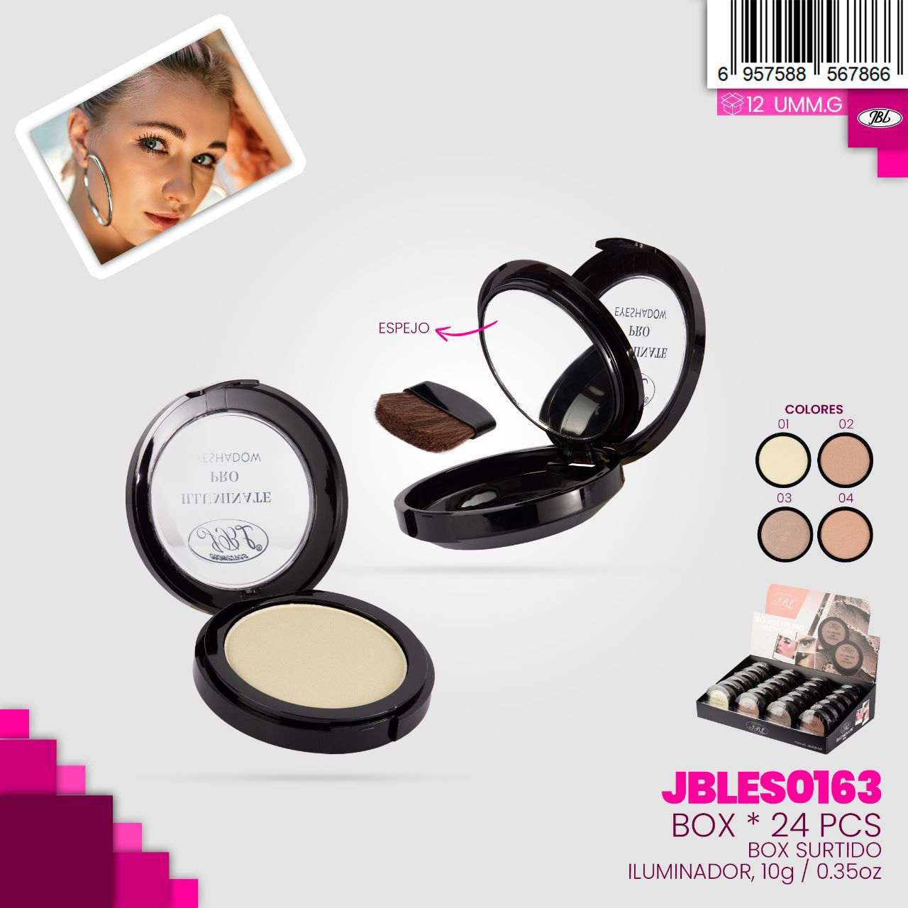 Iluminate pro eyeshadow-BOX * 24 PCS