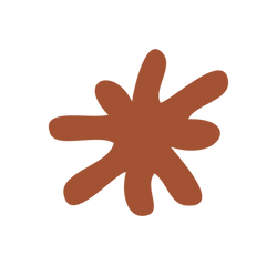 Rust colored splotch