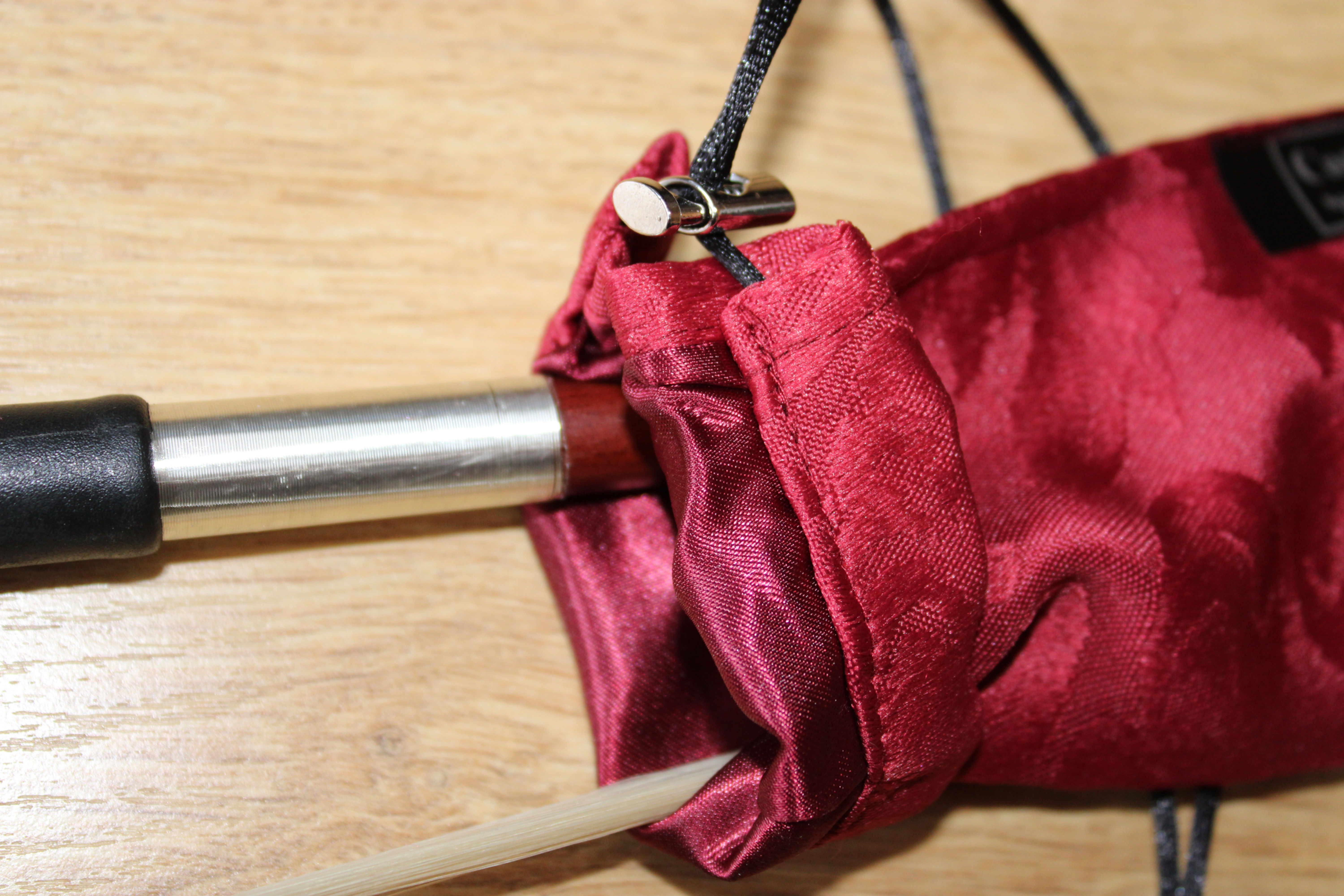 Bass Bow Bag Maroon Venetian Floral