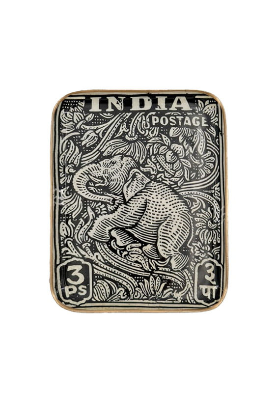 Demi plateau India postage - Boncoeurs