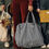 Miniature : Sac weekend en coton Vichy Noir Zip - Gabrielle Paris