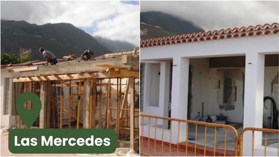 Reforma de fachada en Las Mercedes, Tenerife