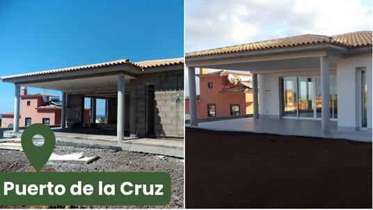 Construccion de chalet en el Puerto de la Cruz, Tenerife