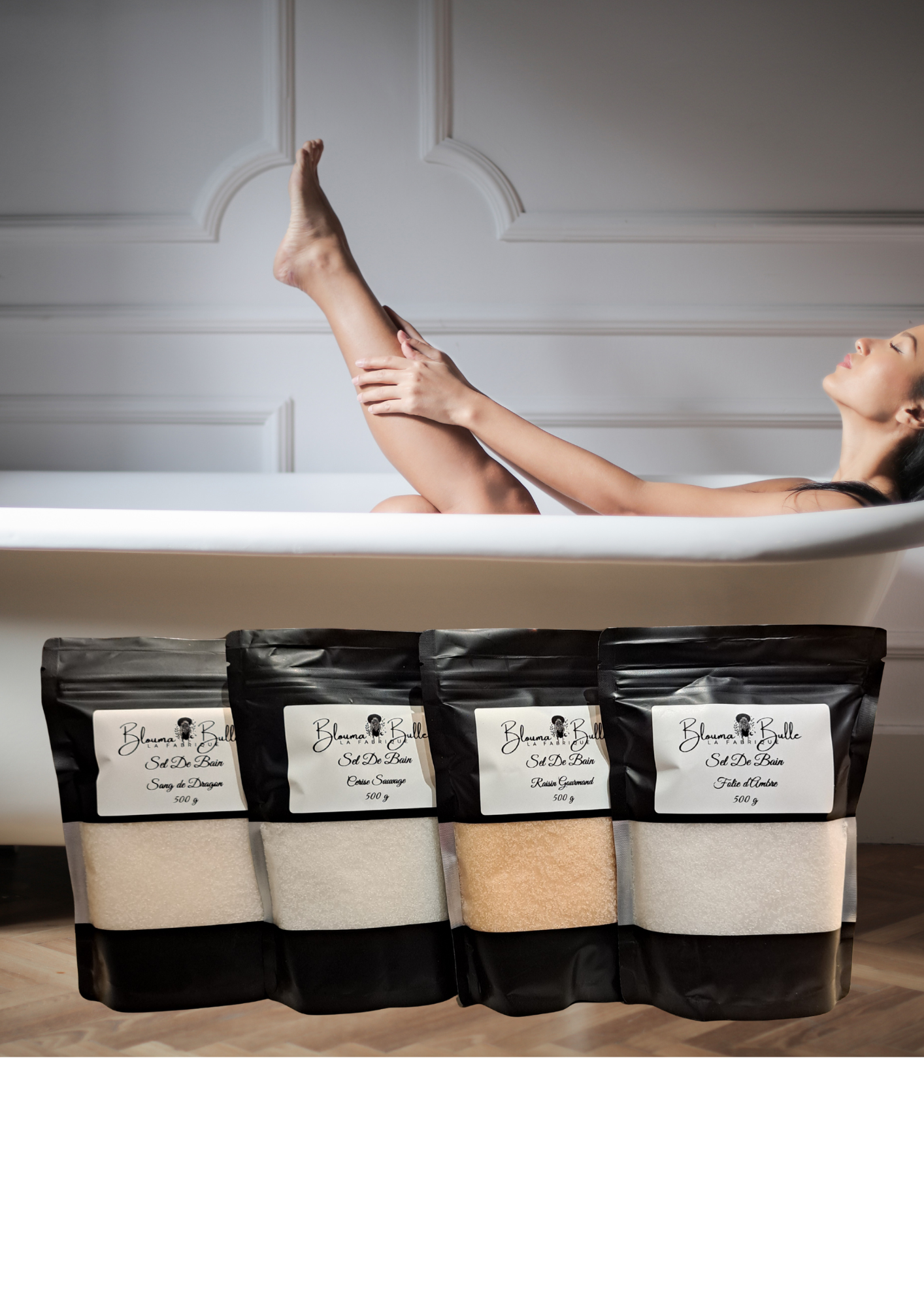 Sel de bain de la mer morte 500g