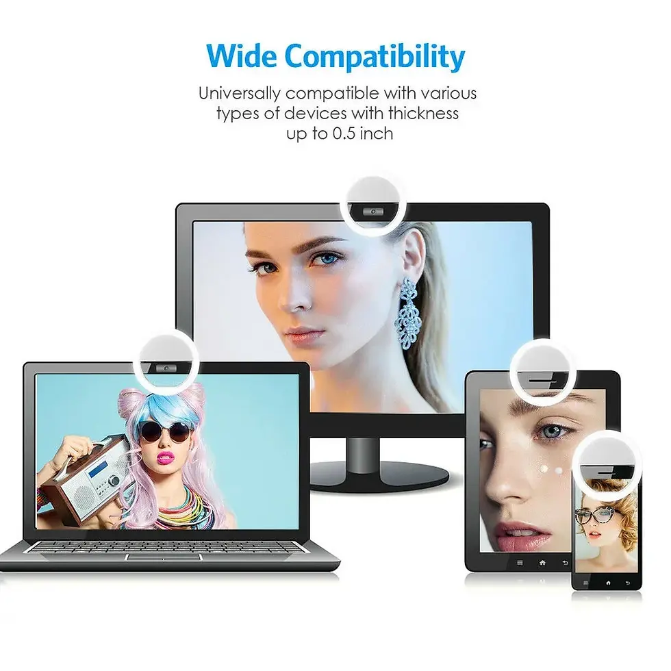 Miniature : Lumière a selfie pour celluaire / tablette, charge USB
