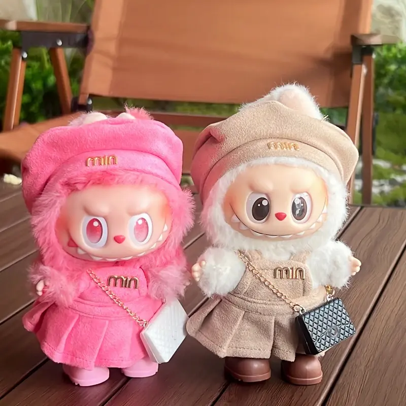 Miniature : Choix de vêtement, soulier et sacoche pour poupée Labubu de 15cm