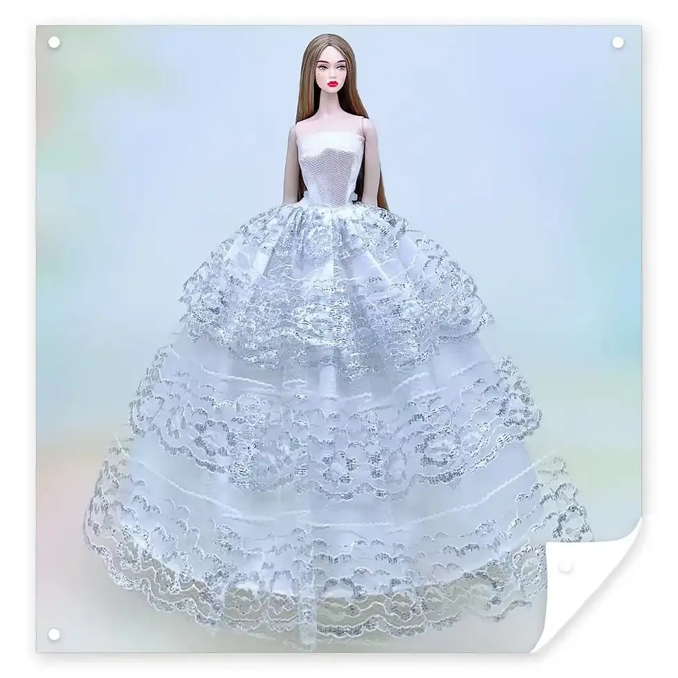 Thumbnail: choix de 24 robes pour poupée style Barbie