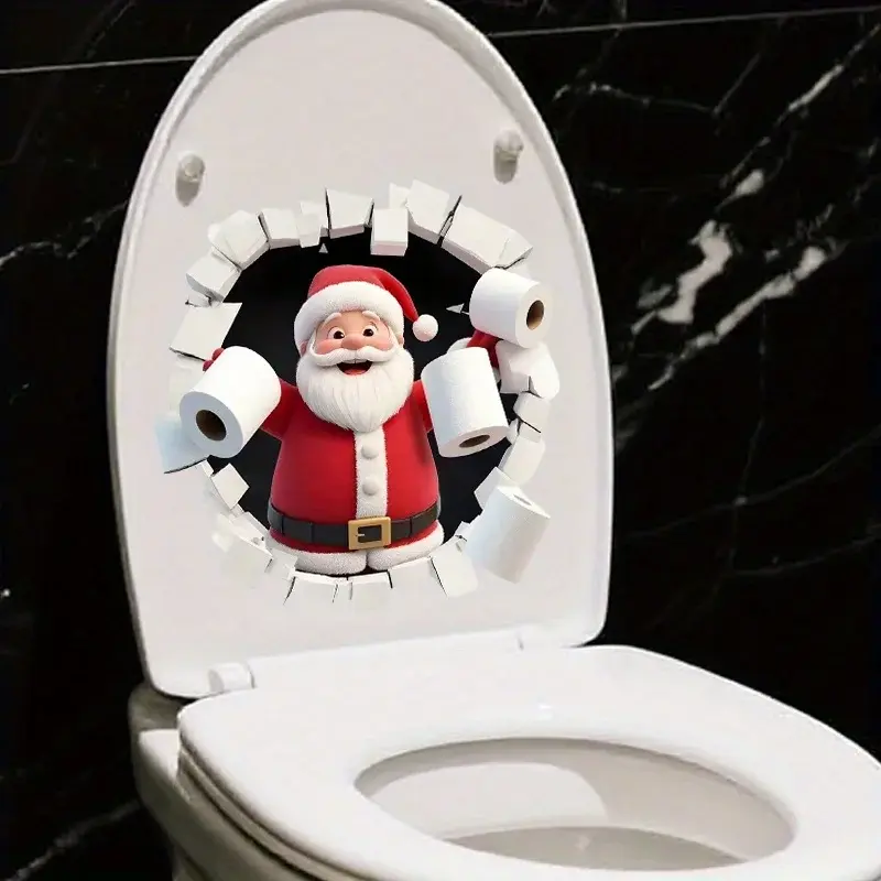 Autocollant de noël original pour salle de bain