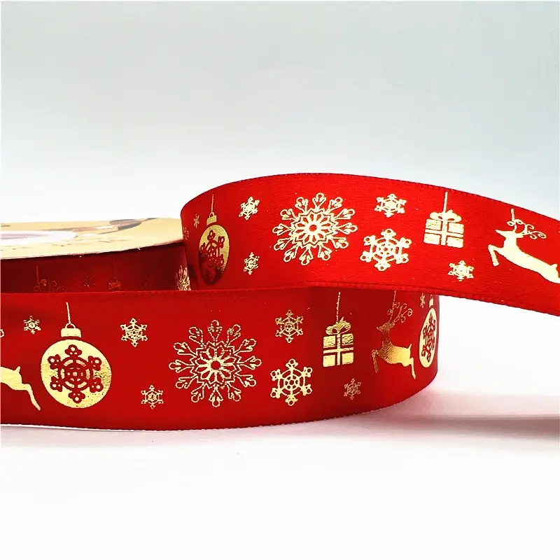 Miniature : Choix de 38 rouleaux de bande d'emballage de cadeau de noël de 25mm x 5yards
