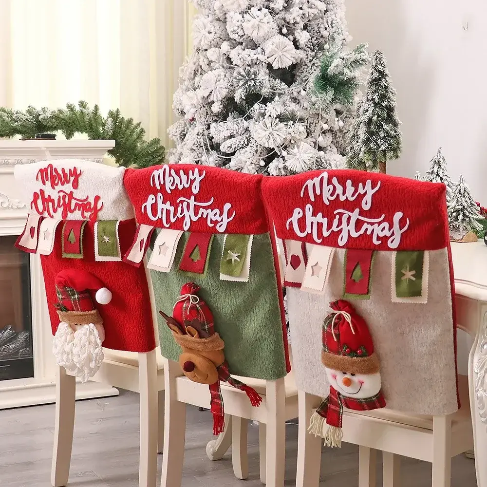 Choix de couvre chaise décoratif pour noël