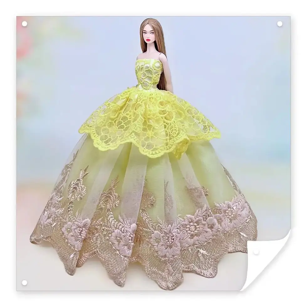 Miniature : Poupée style Barbie - 24 robe variée