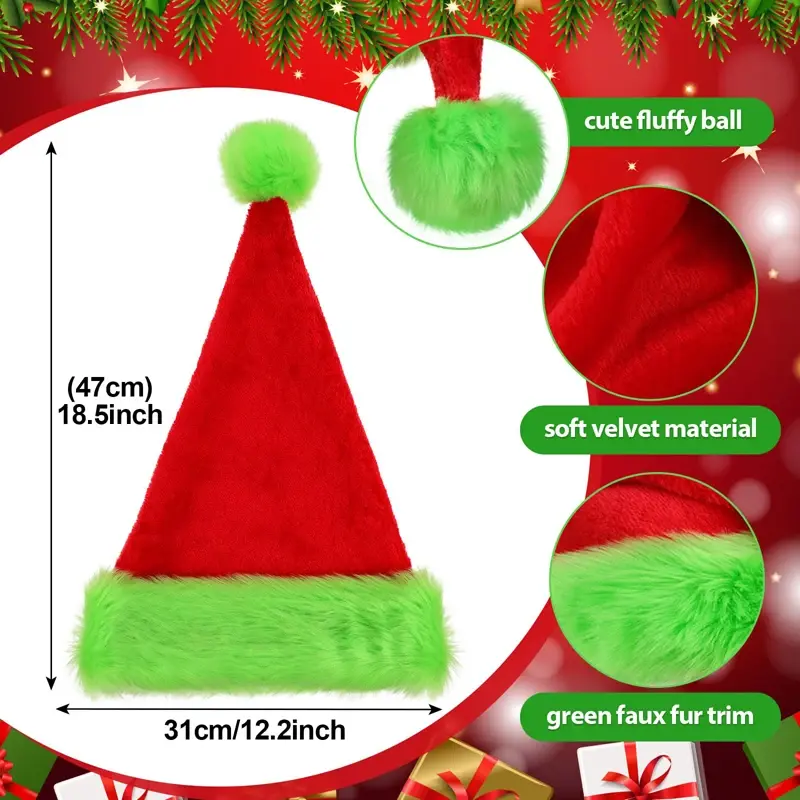 Miniature : Tuque de noël dans le style du Grincheux