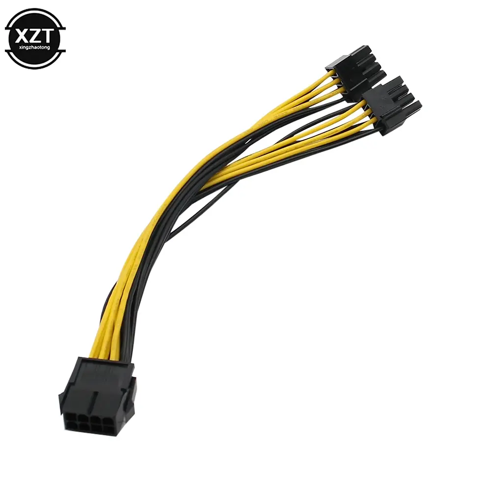 Miniature : Cable convertisseur PCIe 8 Pin (F) / Double PCIe 8 (6+2) Pin (M) Converter Cable
