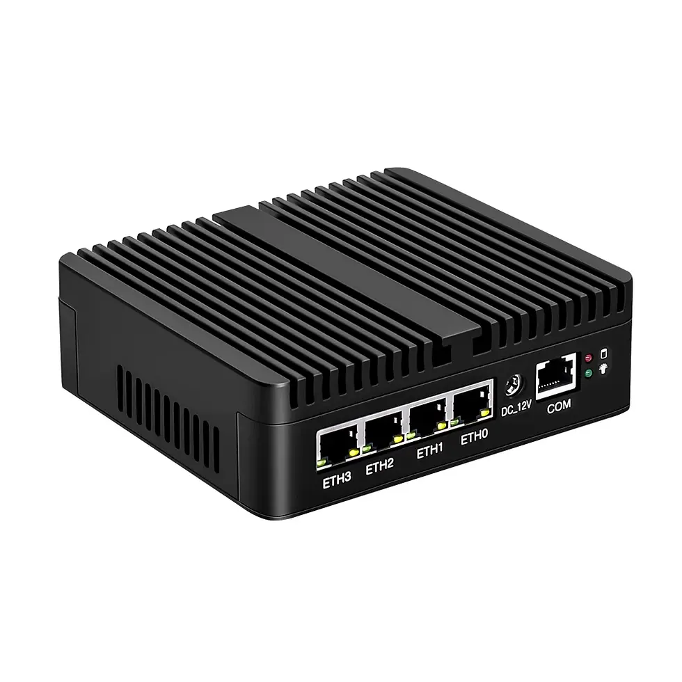 Miniature : Routeur-PC Industriel Intel N150 4+1*2.5G Eth RJ45 LAN sans-ventilateur NVME