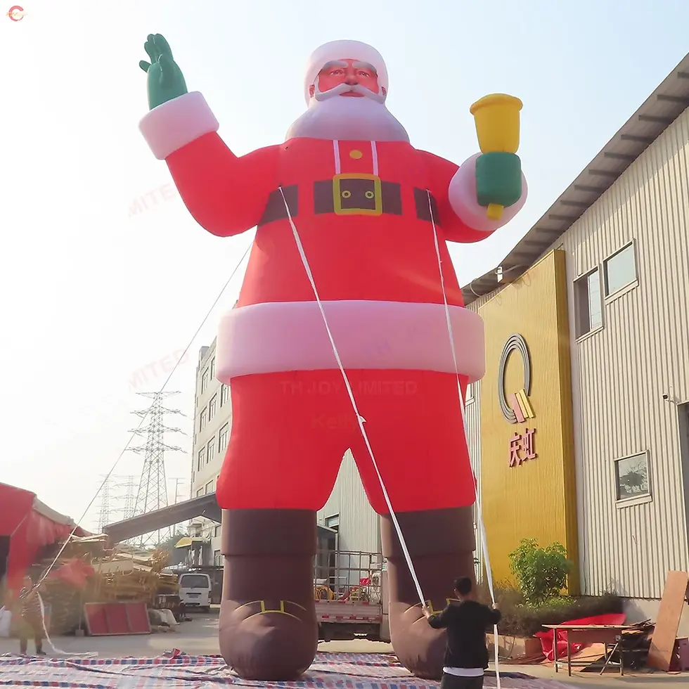 Thumbnail: Choix de 15 père noël gonflable géant extérieur de 4m / 6m / 8m avec ventilateur