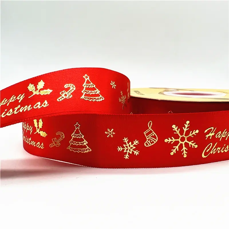 Miniature : Choix de 38 rouleaux de bande d'emballage de cadeau de noël de 25mm x 5yards