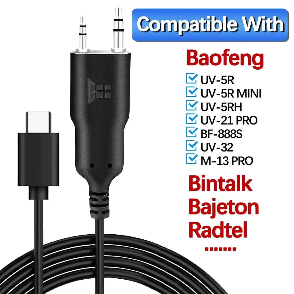 Thumbnail: CAble de programmation pour Baofeng walkie talkie