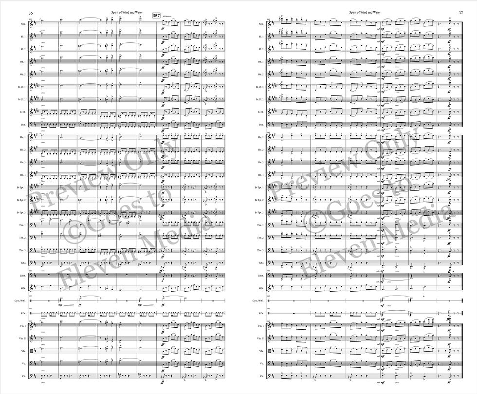Spirit of Wind and Water - for Orchestra - ©Nicole Buetti
