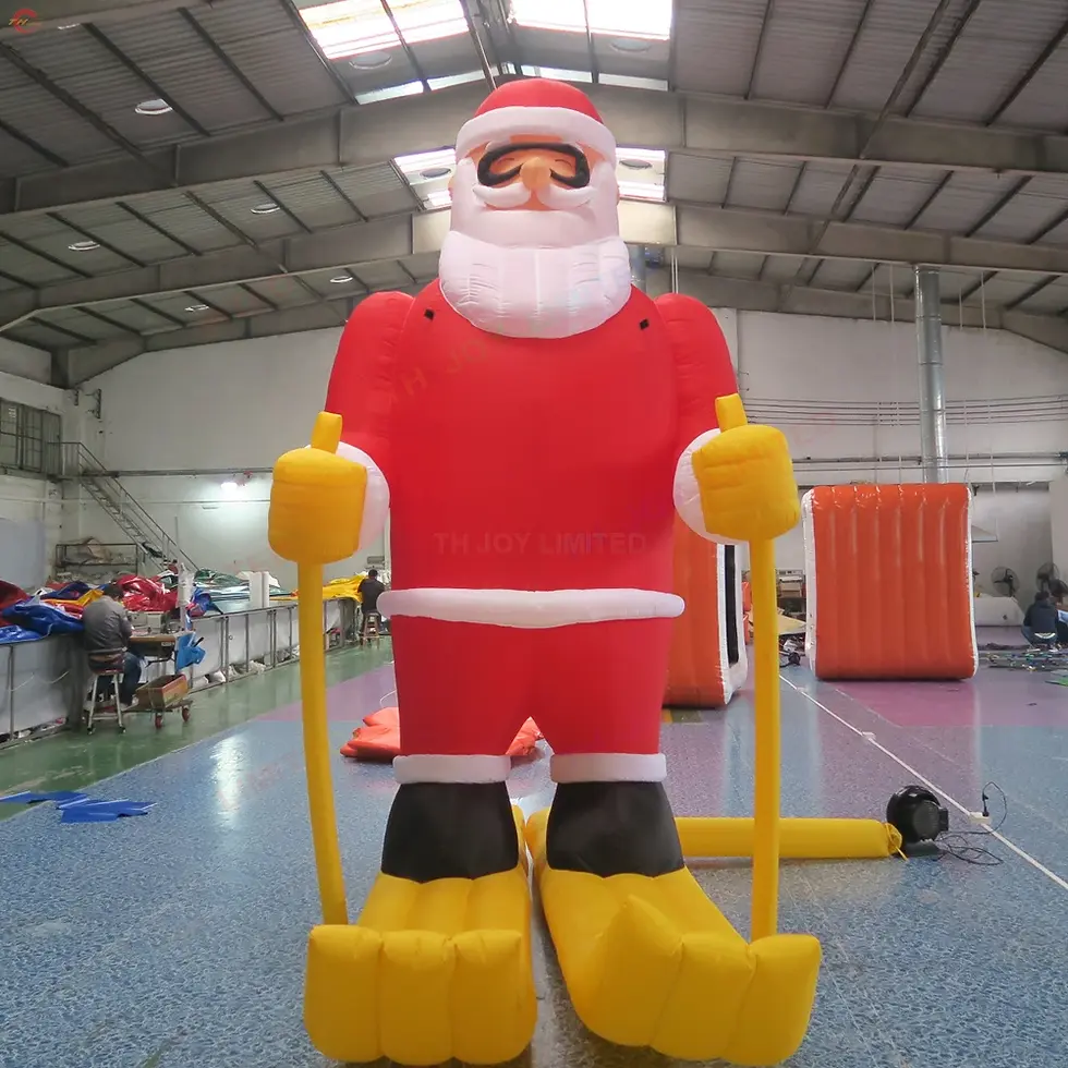 Thumbnail: Choix de 15 père noël gonflable géant extérieur de 4m / 6m / 8m avec ventilateur