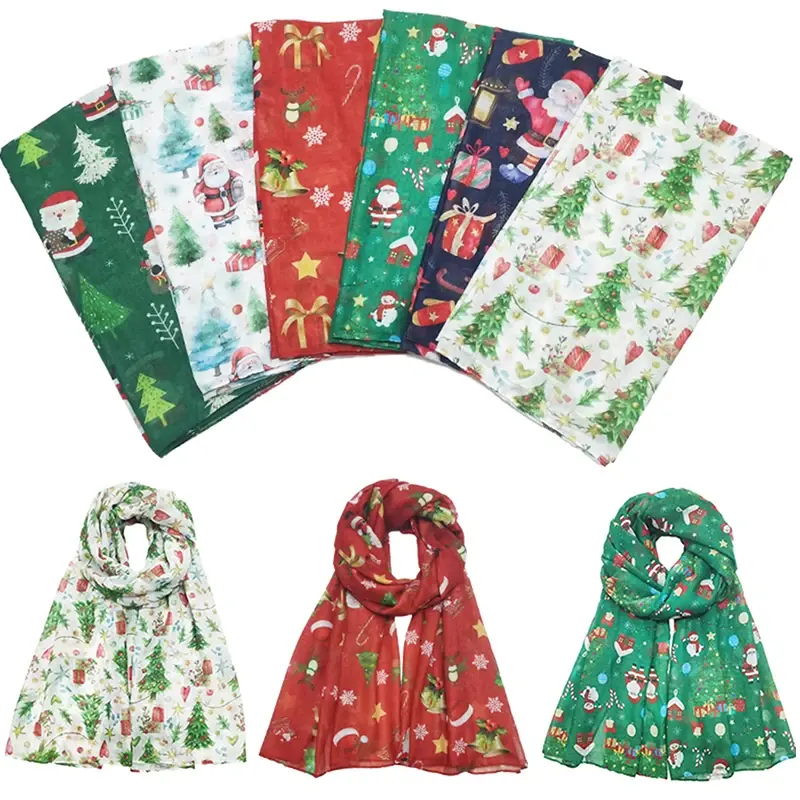 Choix de 6 foulard de noël de 175cm