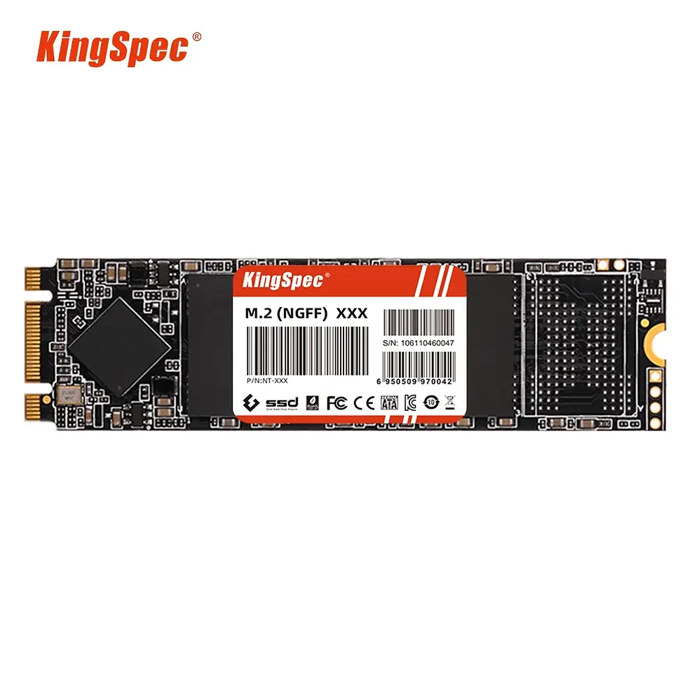 Miniature : Disque M2 NGFF SATA3 KingSpec format 2280 et 2242 de 1Tb / 512Gb / 256Gb / 128Gb