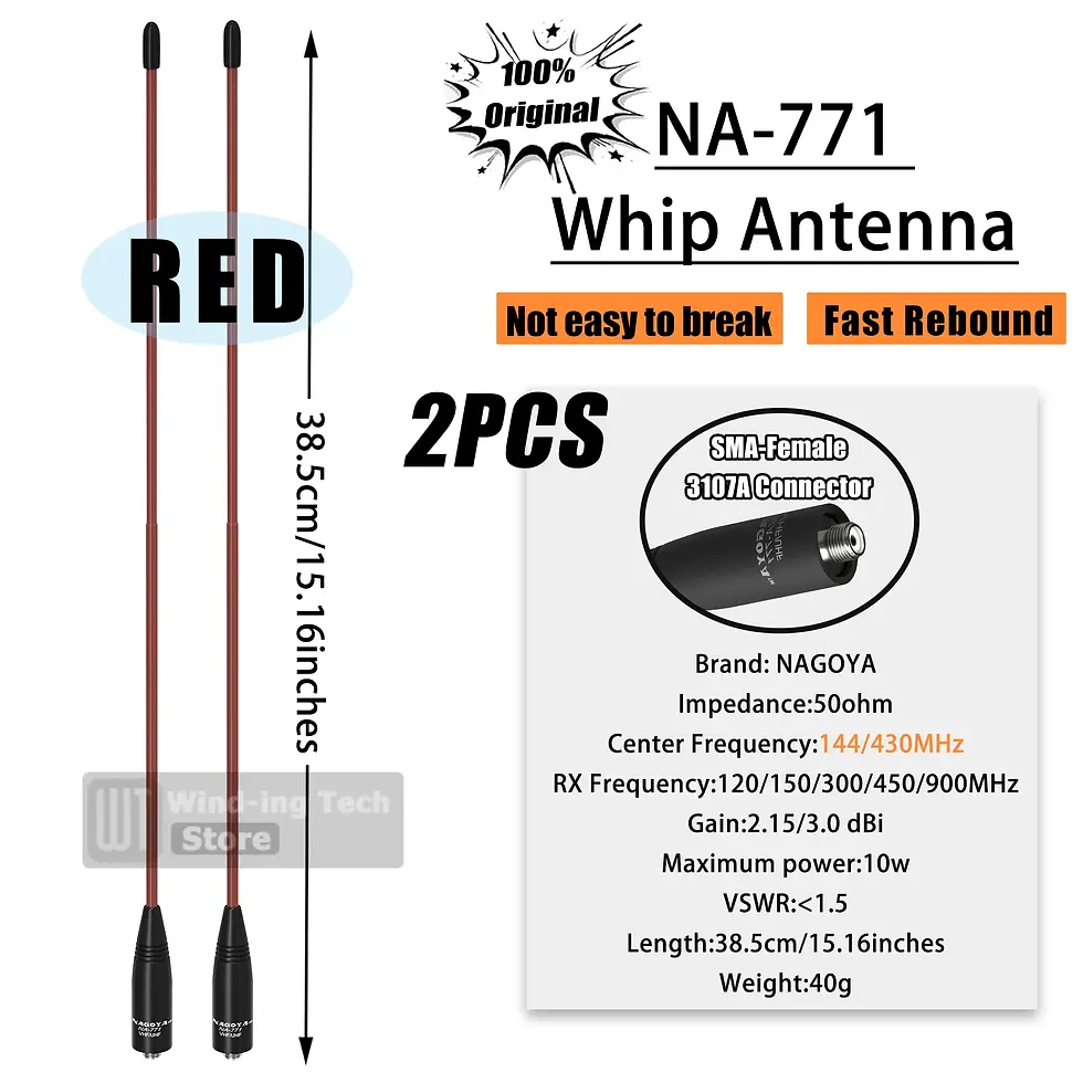 Miniature : Choix d'antenne original Nagoya NA-771 flexible SMA-F 3107A 10W High Gain