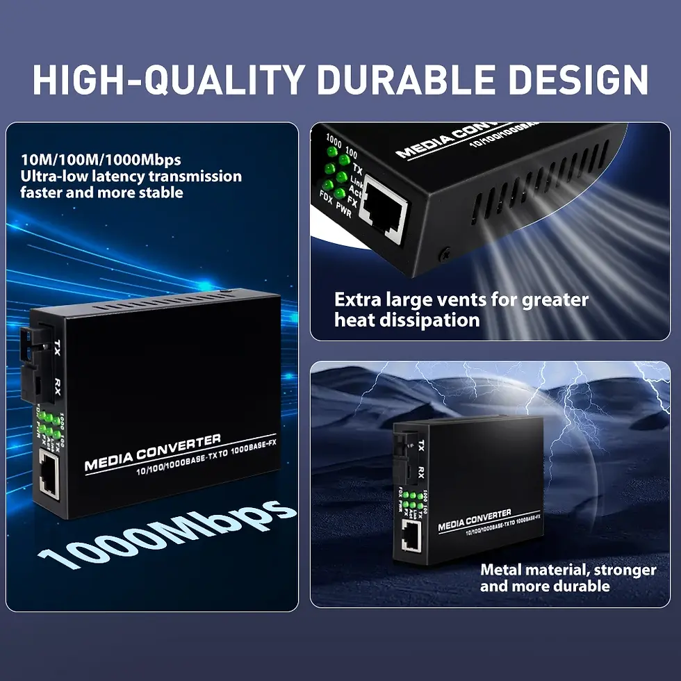 Miniature : 2 convertisseur SFP+ SC Single Mode BiDi a Gigabit RJ45