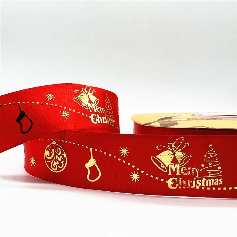 Miniature : Choix de 38 rouleaux de bande d'emballage de cadeau de noël de 25mm x 5yards