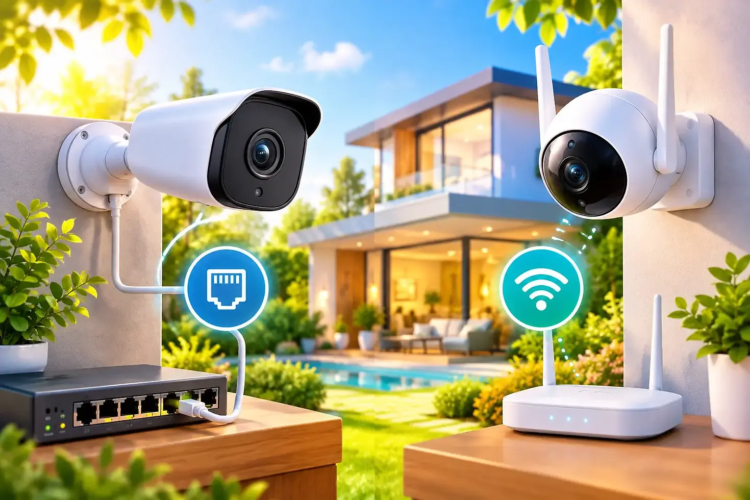 Caméra IP PoE ou WiFi pour votre sécurité