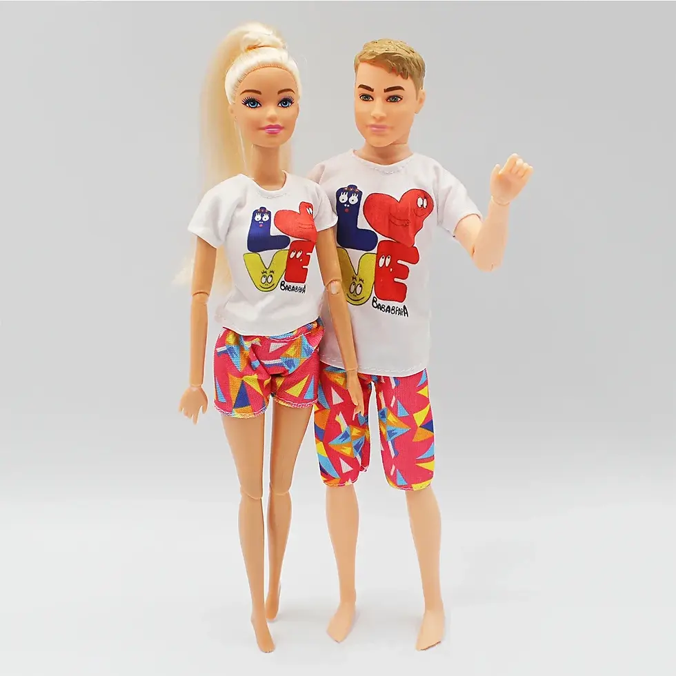 Thumbnail: Choix entre 20 couples de poupées style Barbie avec vêtement