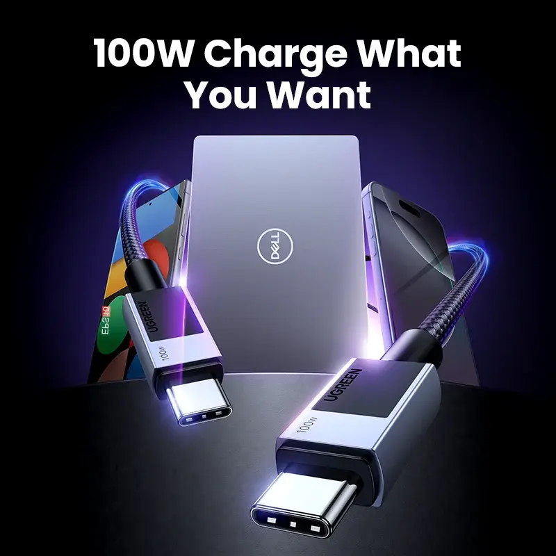 Miniature : Câble à chargement rapide USB-C 2.0 de 1m