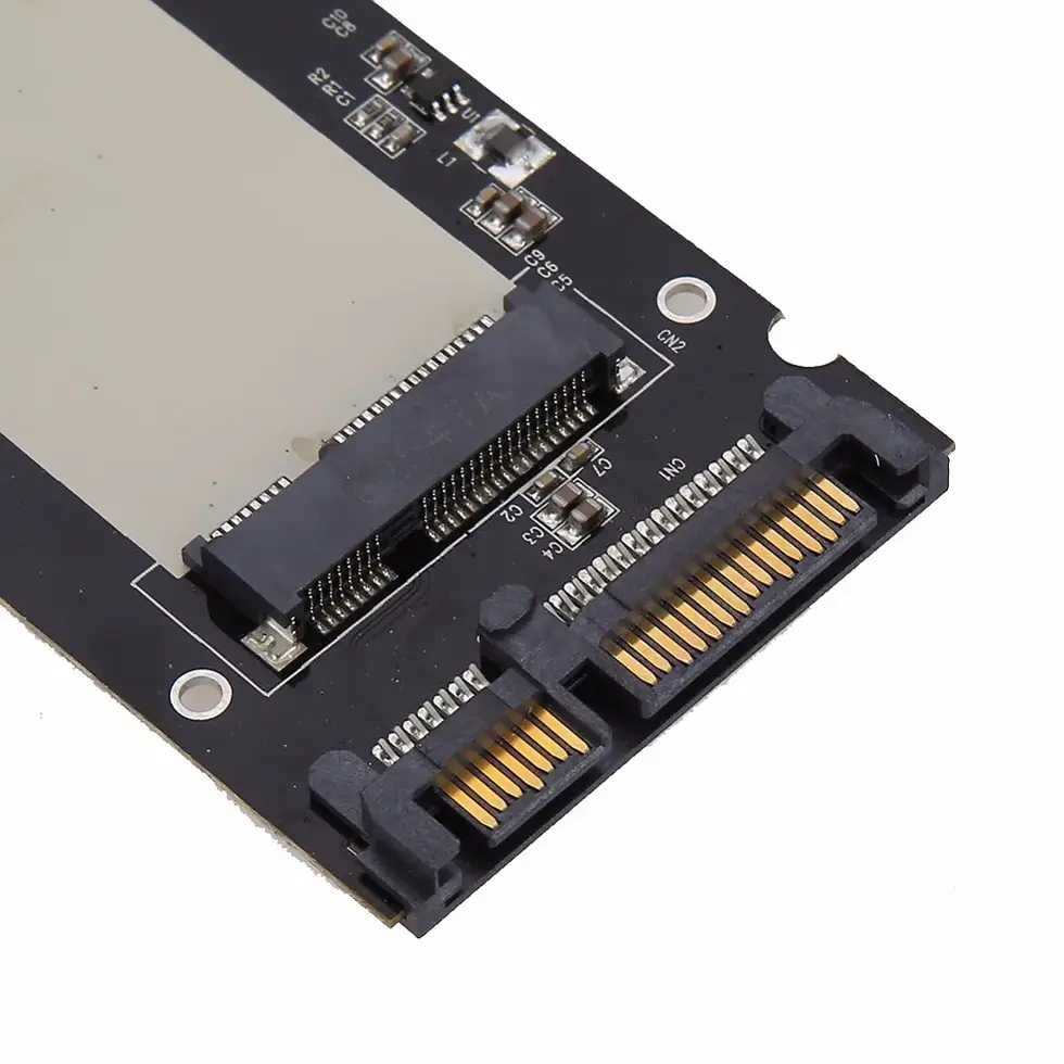 Miniature : Adaptateur mSATA à SATA dans un support de 2.5"