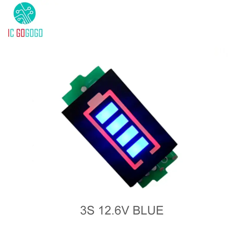 Thumbnail: Indicateur de change vert ou bleue de 4.2v a 29.4v