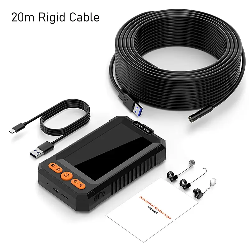 Thumbnail: Appareil endoscope industriel de 8mm résistant à l'eau avec écran HD de 4.3"
