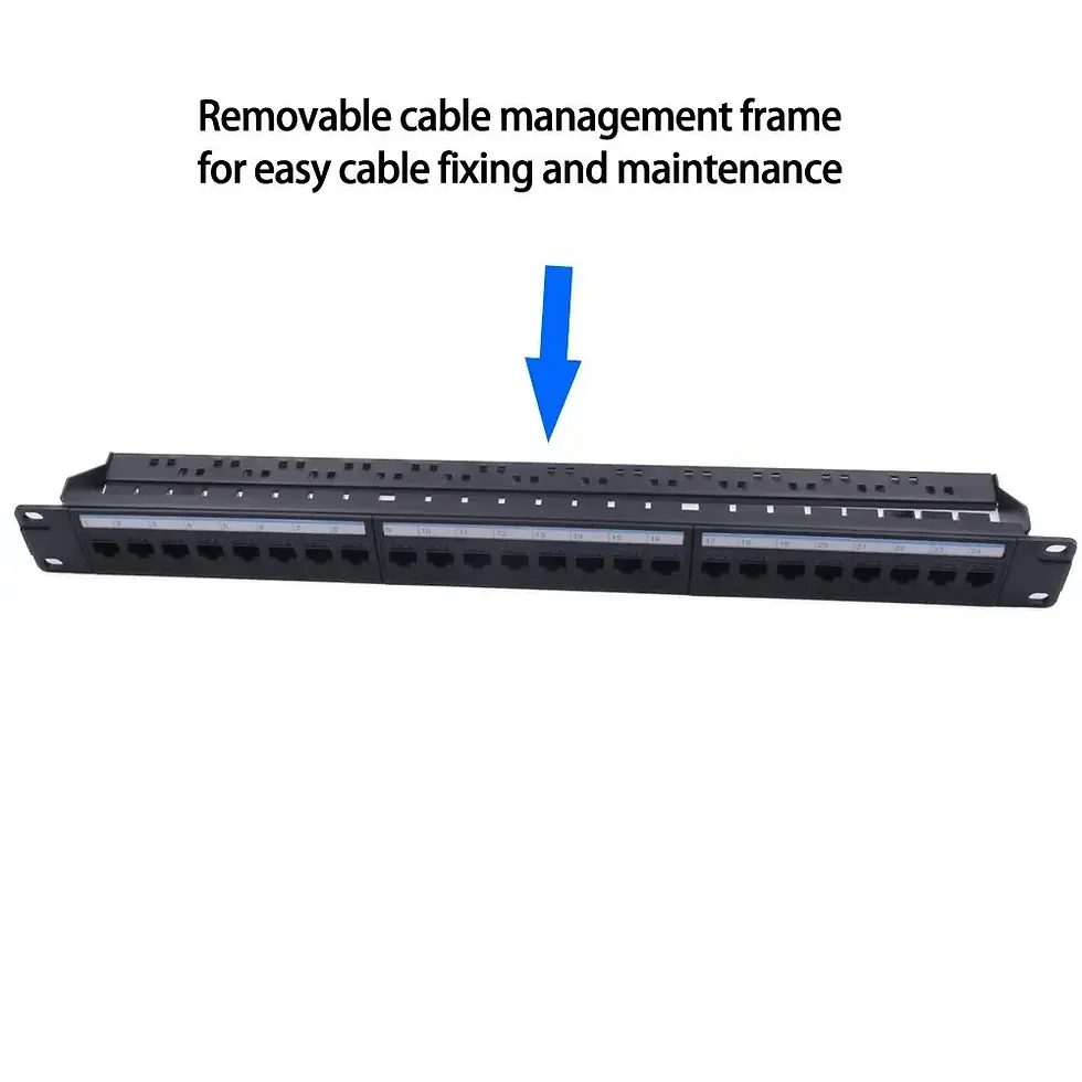 Miniature : Panneaux de connexion Keystone 24 port RJ45 1U 19"
