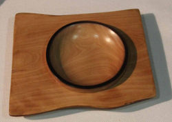 Geoff Easton Small Shallow dish Photina Danish oil
