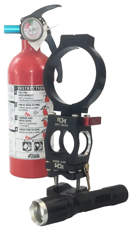 Billet Fire Extinguisher And Flashlight Mount SXS UTV