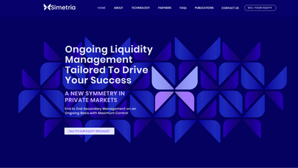 עיצוב ובניית אתר תדמית פונקציונלי לסטארט אפ סימטריה | עדי ישראלי סטודיו לעיצוב ומיתוג