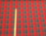 Christmas Gold Metallic Tartan 95% Cotton 5% Lurex Flat Front View with Ruler