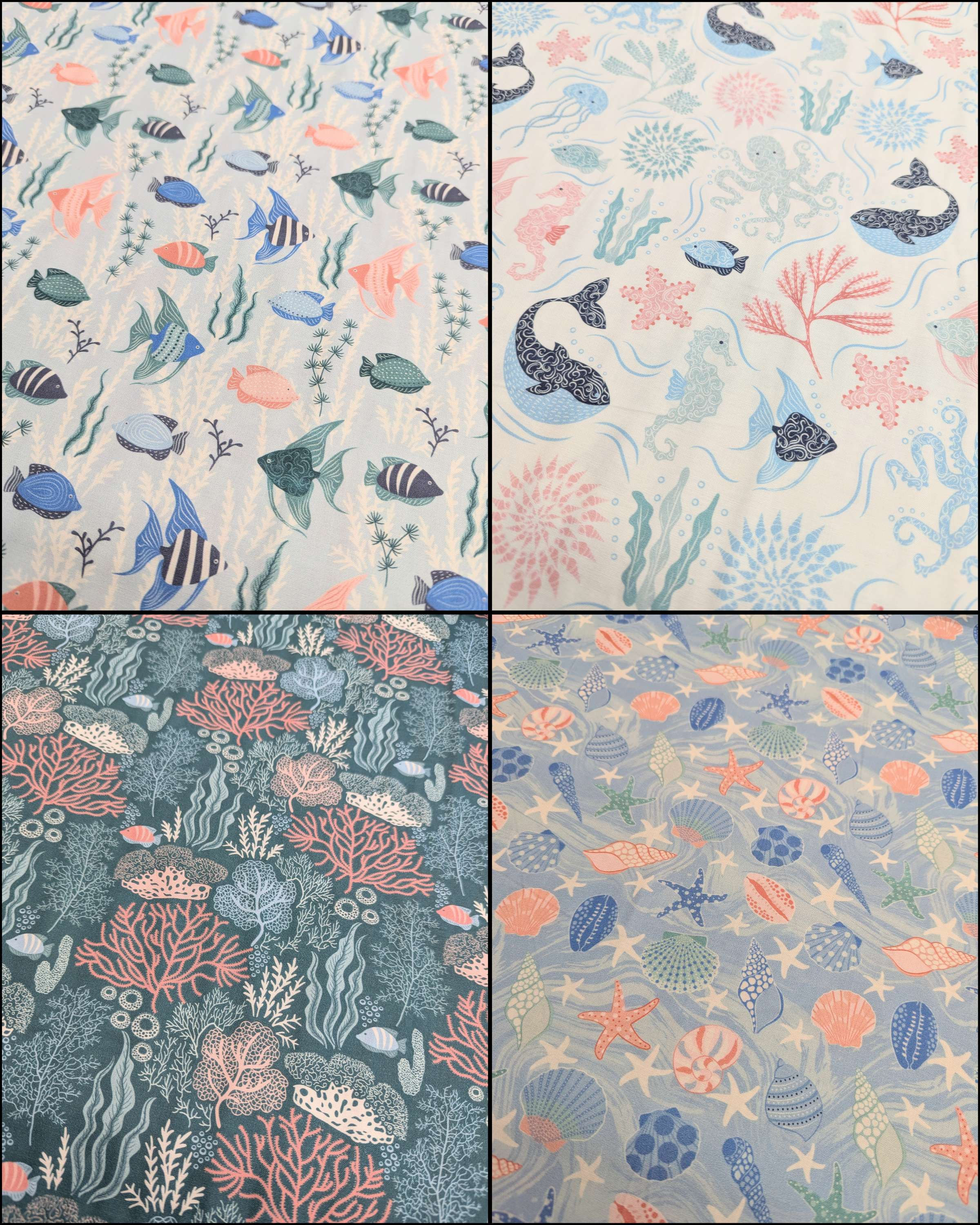 Tranquil Shores 100% Organic Cotton Range All 4 Variants