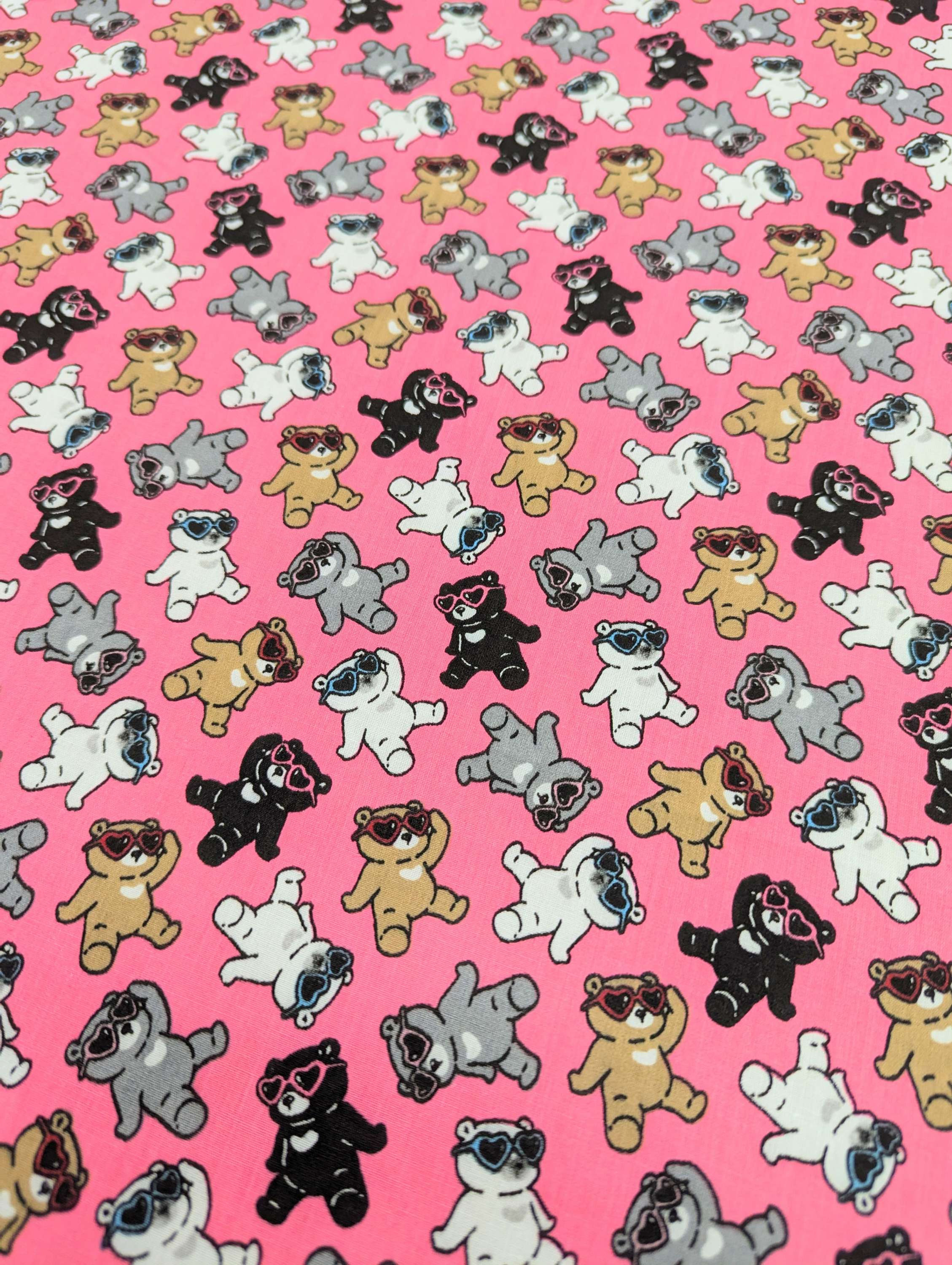 Pink Chill Bears PolyCotton